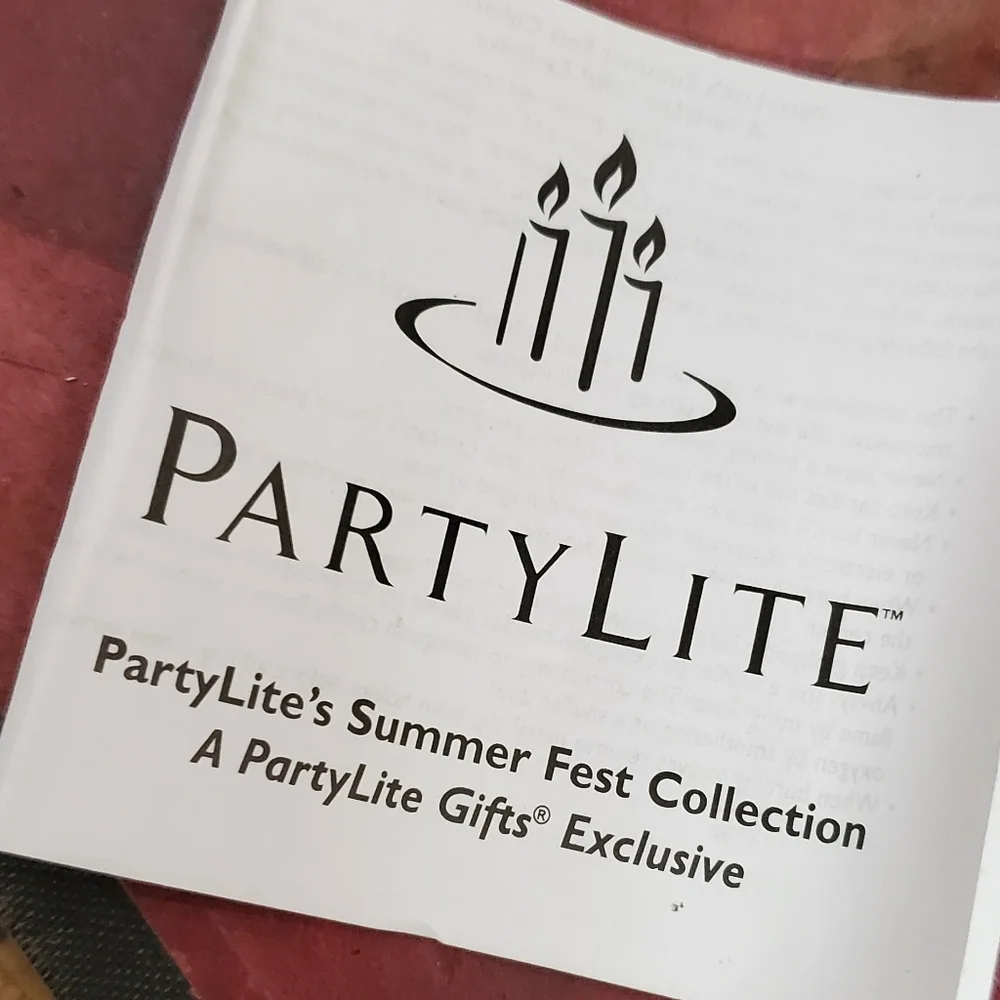 Partylite summer fest collection candleholders. NEW DX565